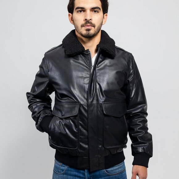 Men's Fashion Leather Jacket - Picture 1 of 8